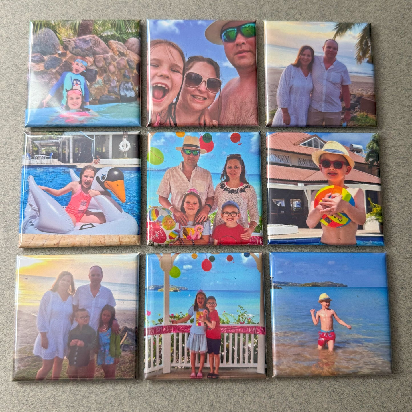 Puzzle photo magnet