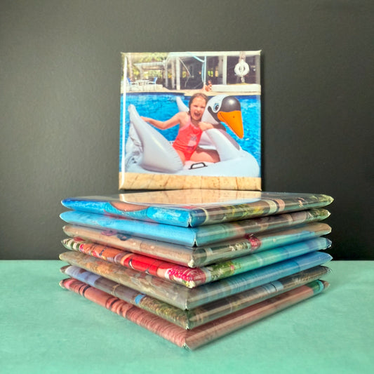 Set of 9 Personalised Photo Magnets – 5cm x 5cm